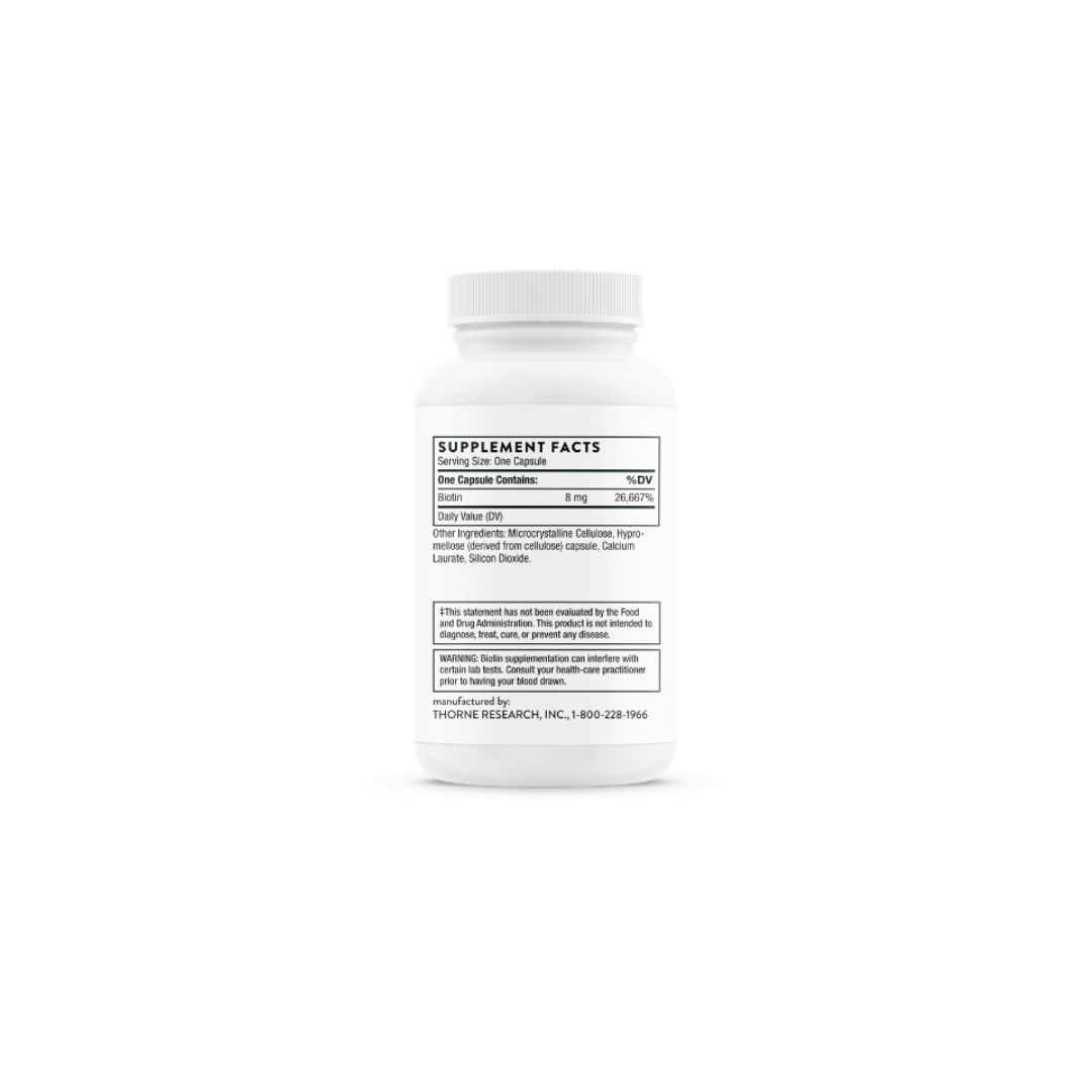 Thorne Biotin 8000mcg - back