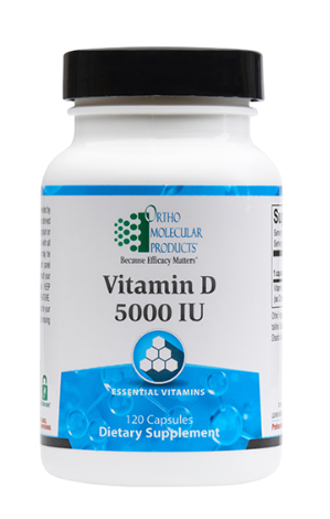 Ortho Molecular Vitamin D3 5,000 IU 120ct - front