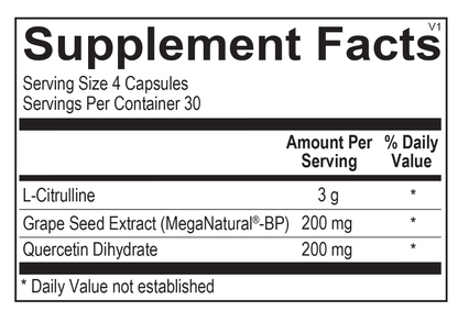 Ortho Molecular Citranox- Supplement facts